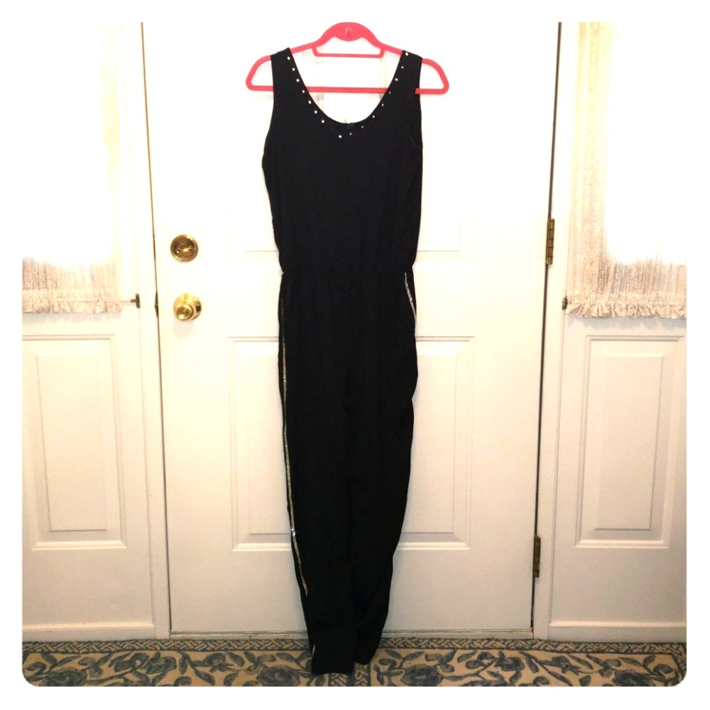 Black rhinestone jumpsuit